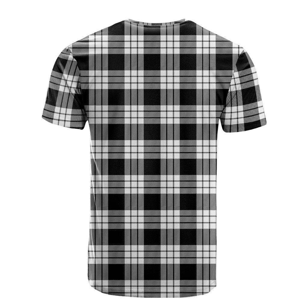 MacFarlane Black White Tartan T-Shirt