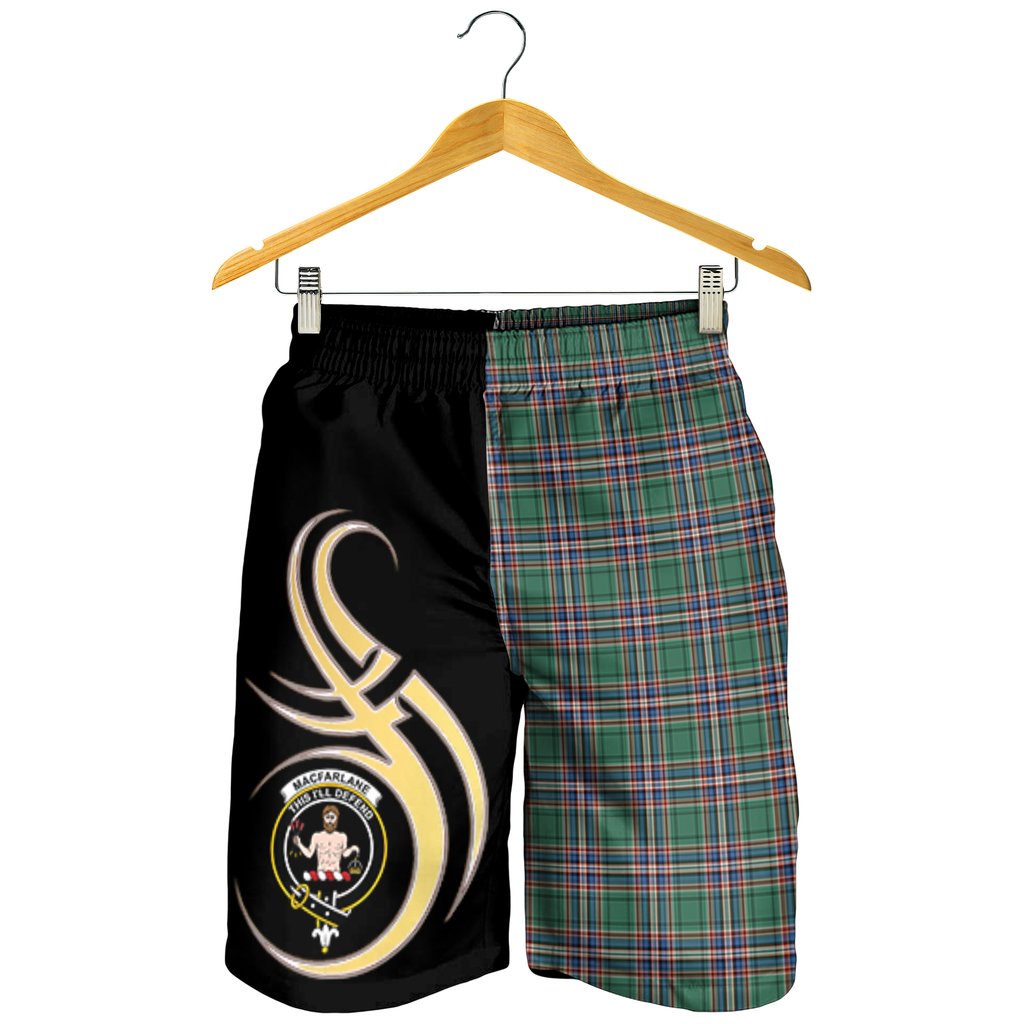 MacFarlane Hunting Ancient Tartan Crest Men's Short PM8
