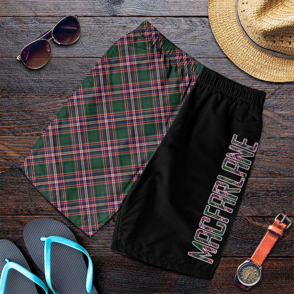 MacFarlane Hunting Modern Tartan Crest Men's Short - Cross Style