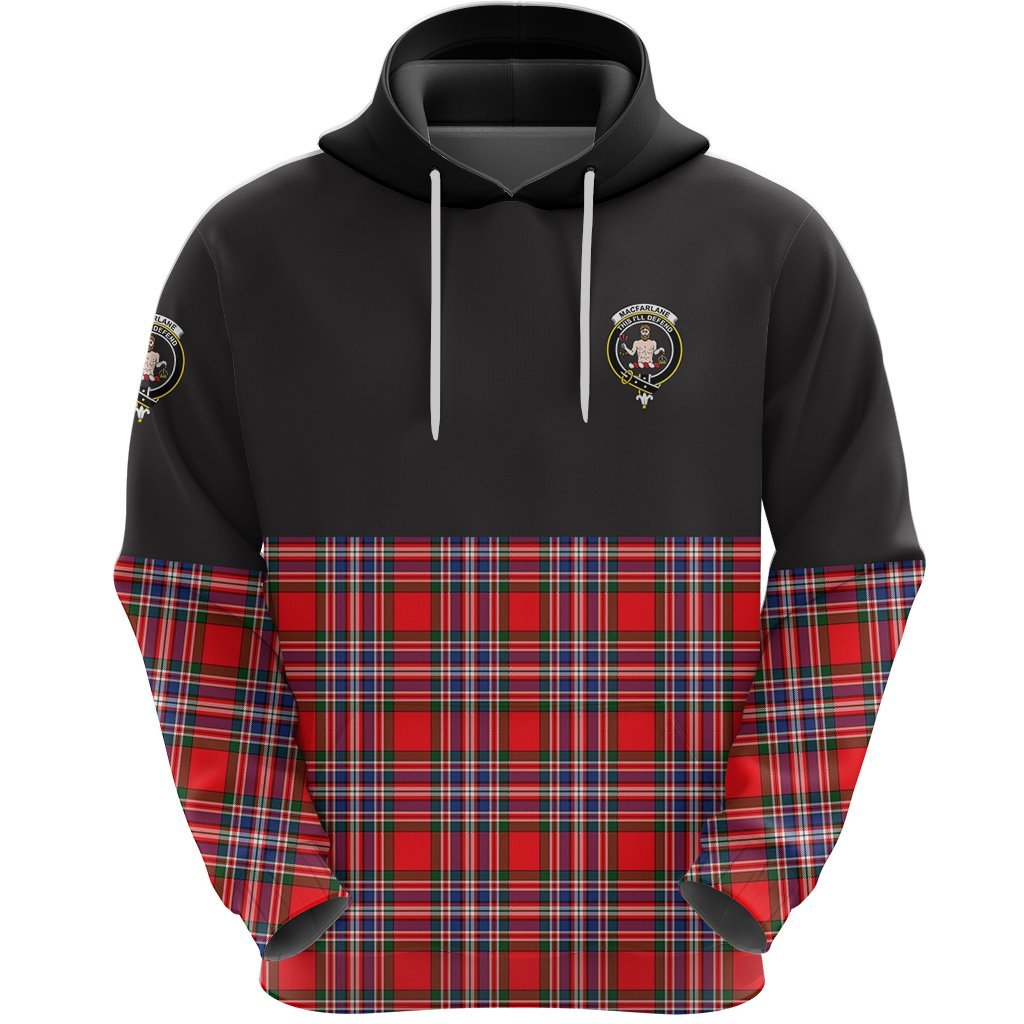 MacFarlane Modern Clan Half Of Tartan Hoodie