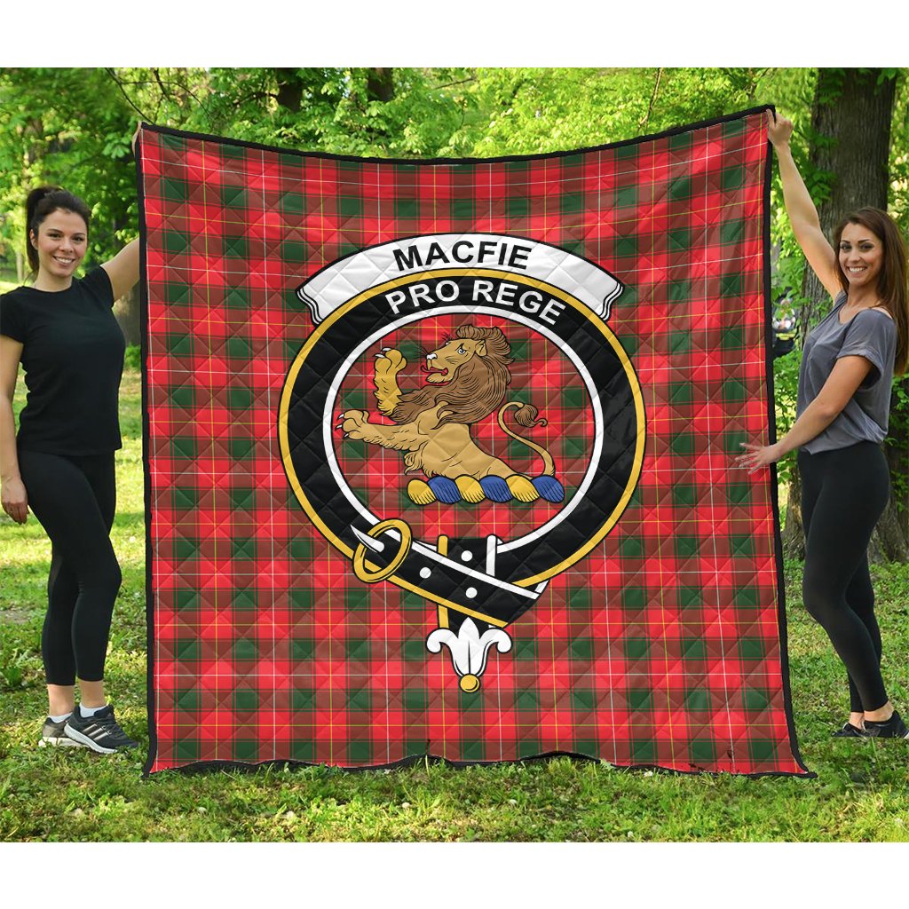 MacFie Tartan Crest Quilt