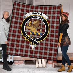 MacFie Dress Tartan Crest Quilt