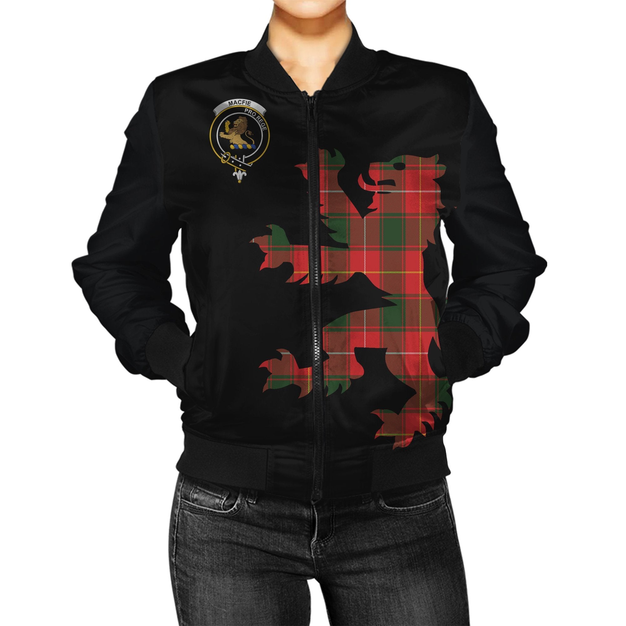MacFie Tartan Bomber Jacket Lion & Thistle