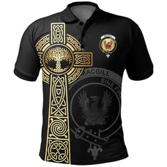 MacGill (Makgill) Clan Unisex Polo Shirt - Celtic Tree Of Life