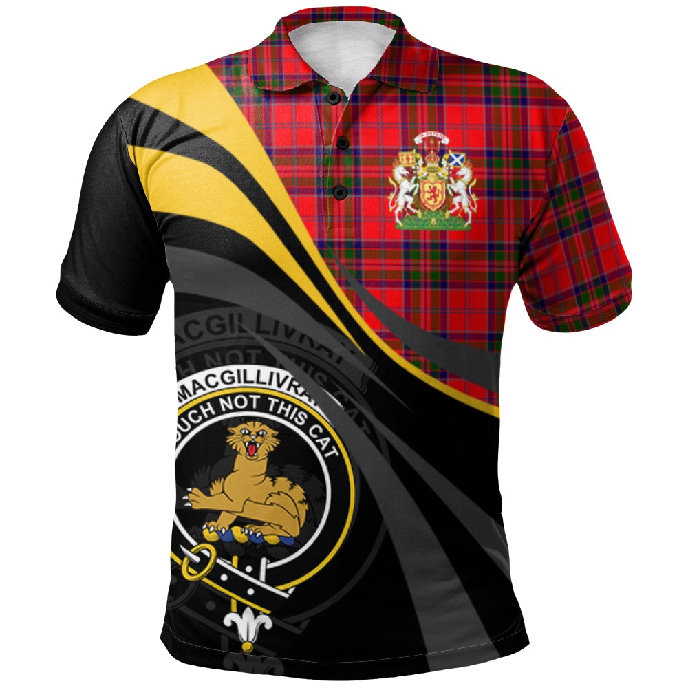 MacGillivray Modern Tartan Polo Shirt - Royal Coat Of Arms Style