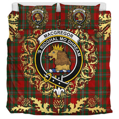 MacGregor Tartan Crest Bedding Set - Golden Thistle Style