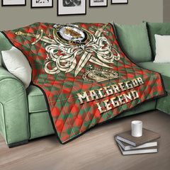 MacGregor Ancient Tartan Crest Legend Gold Royal Premium Quilt