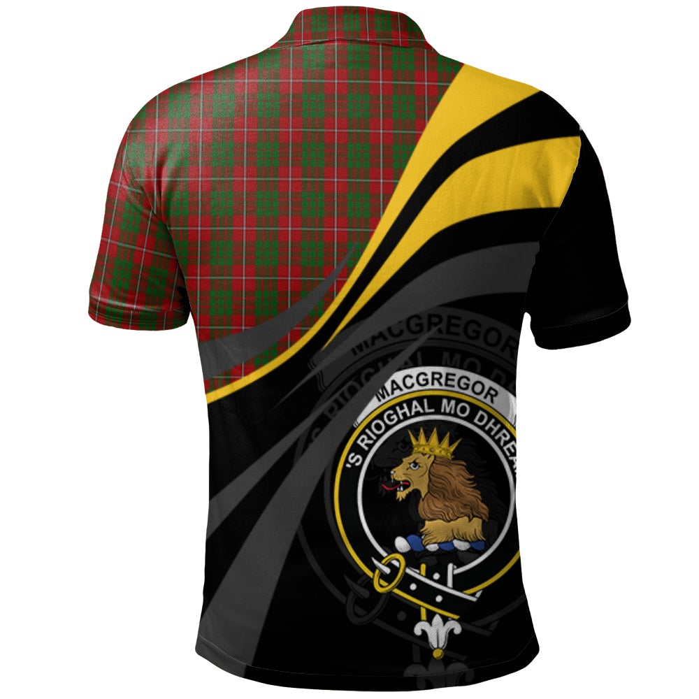 MacGregor of Balquidder Tartan Polo Shirt - Royal Coat Of Arms Style