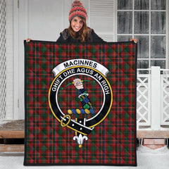 MacInnes Hastie Tartan Crest Quilt