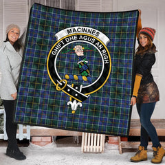 MacInnes Modern Tartan Crest Quilt