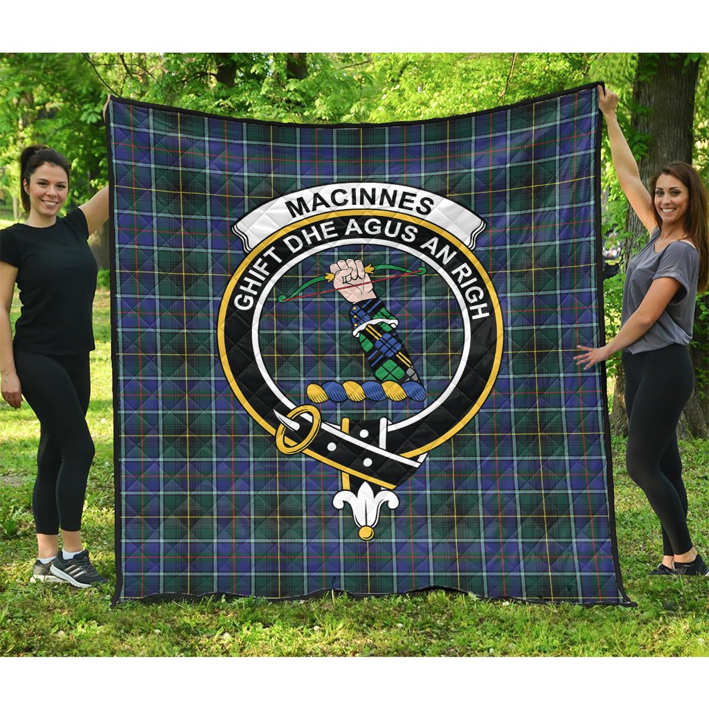 MacInnes Modern Tartan Crest Quilt
