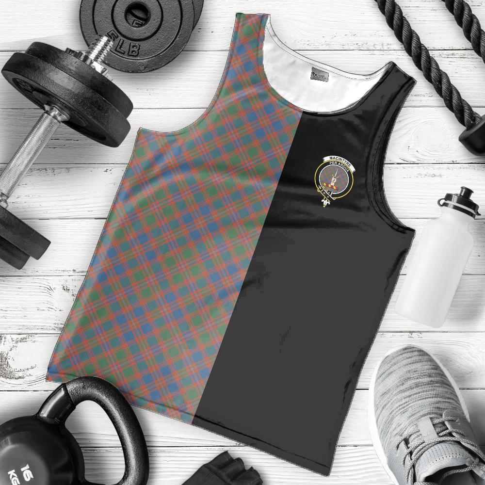 MacIntyre Ancient Tartan Crest Men's Tank Top - Cross Style