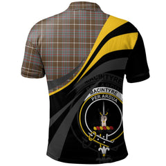 MacIntyre Hunting Weathered Tartan Polo Shirt - Royal Coat Of Arms Style