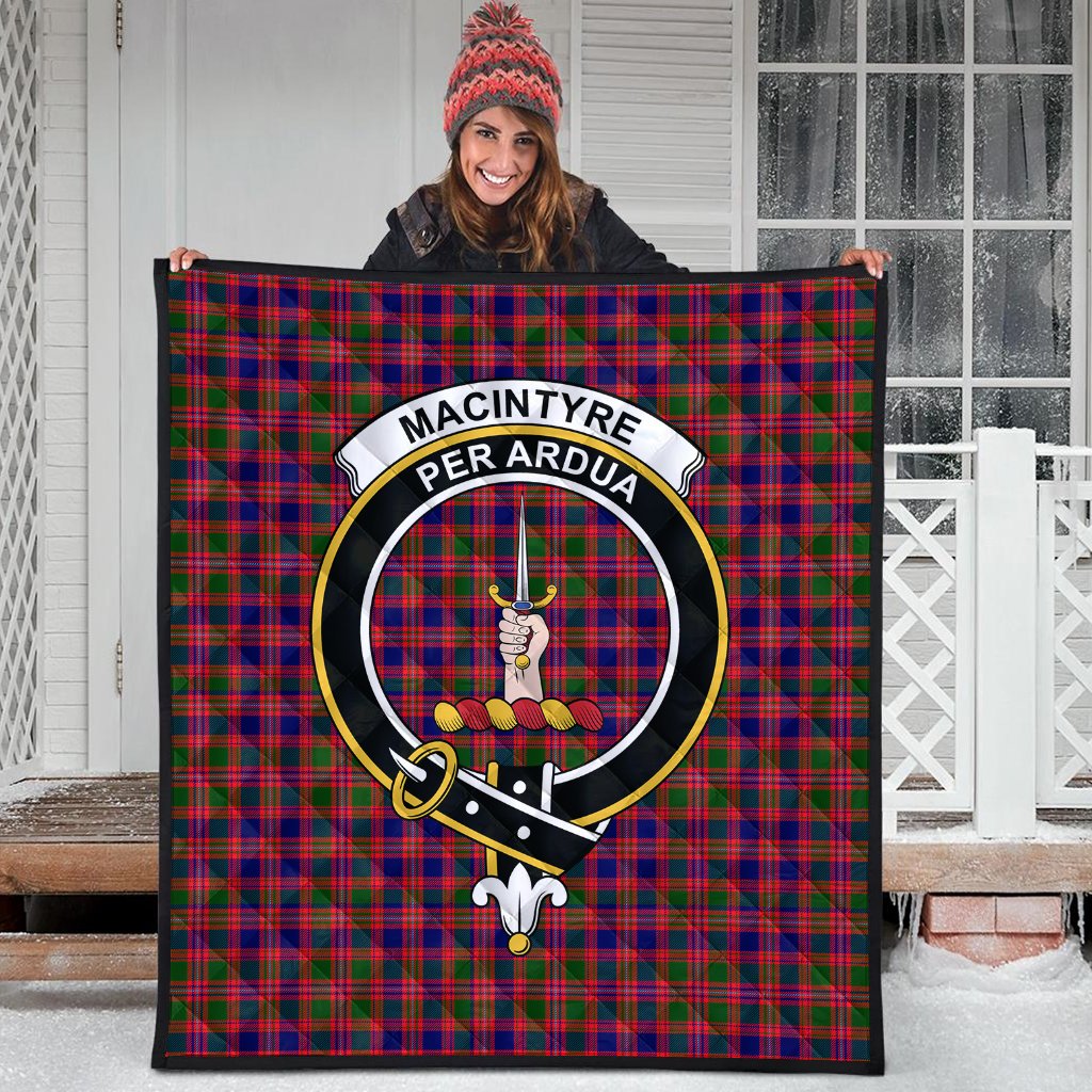 MacIntyre Modern Tartan Crest Quilt
