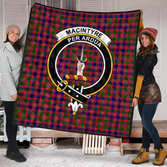 MacIntyre Modern Tartan Crest Quilt