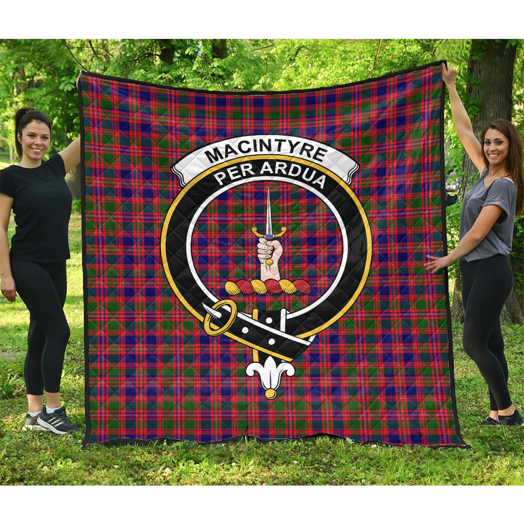MacIntyre Modern Tartan Crest Quilt