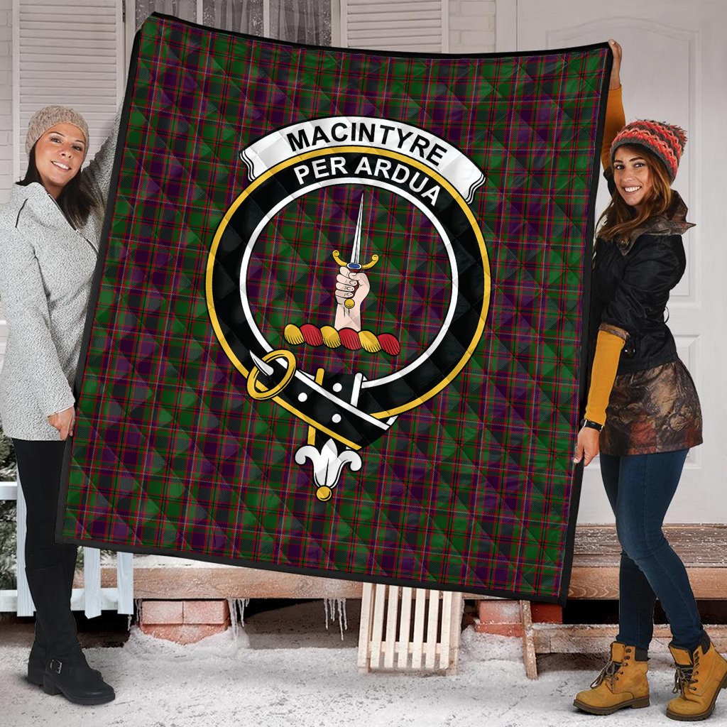 MacIntyre and Glenorchy Tartan Crest Quilt
