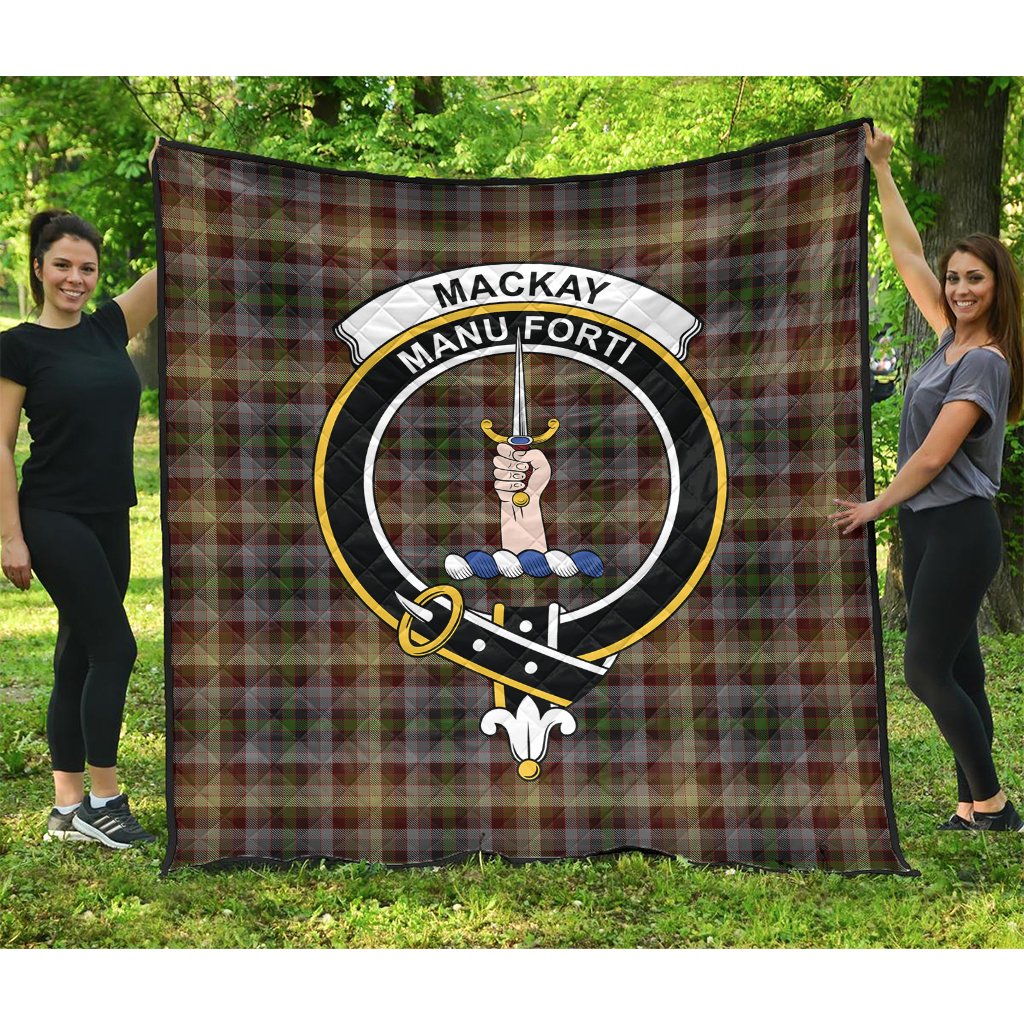 MacKay of Strathnaver Tartan Crest Quilt