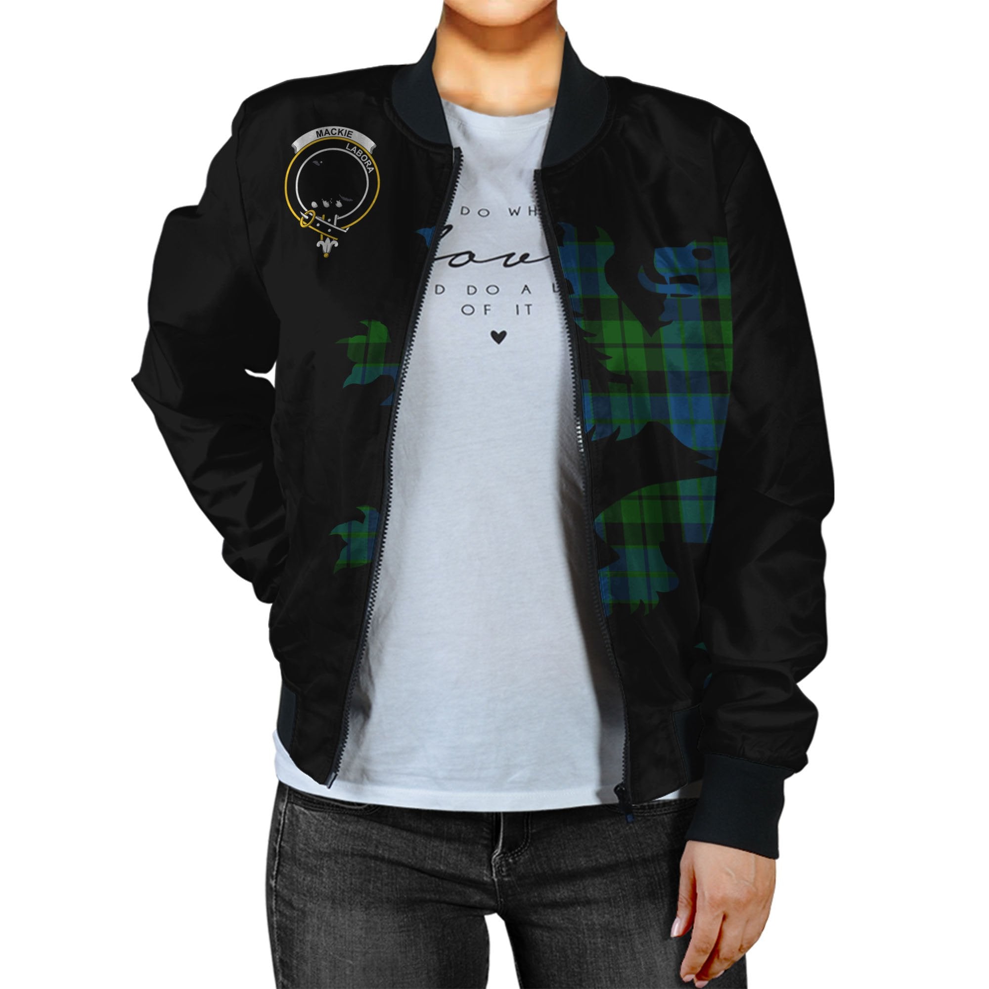 MacKie Tartan Bomber Jacket Lion & Thistle
