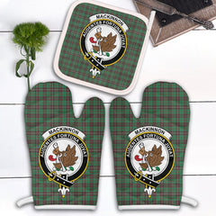 MacKinnon Hunting Ancient Tartan Crest Oven Mitt And Pot Holder (2 Oven Mitts + 1 Pot Holder)