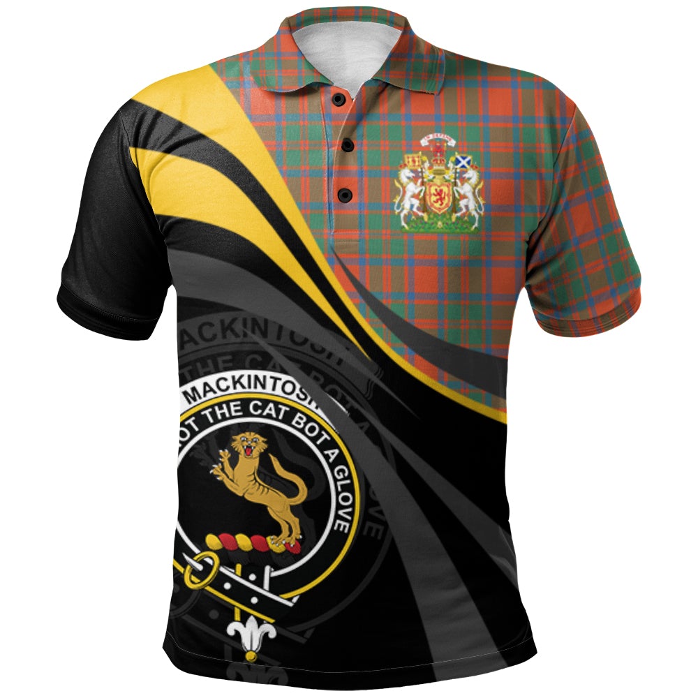 MacKintosh Ancient Tartan Polo Shirt - Royal Coat Of Arms Style