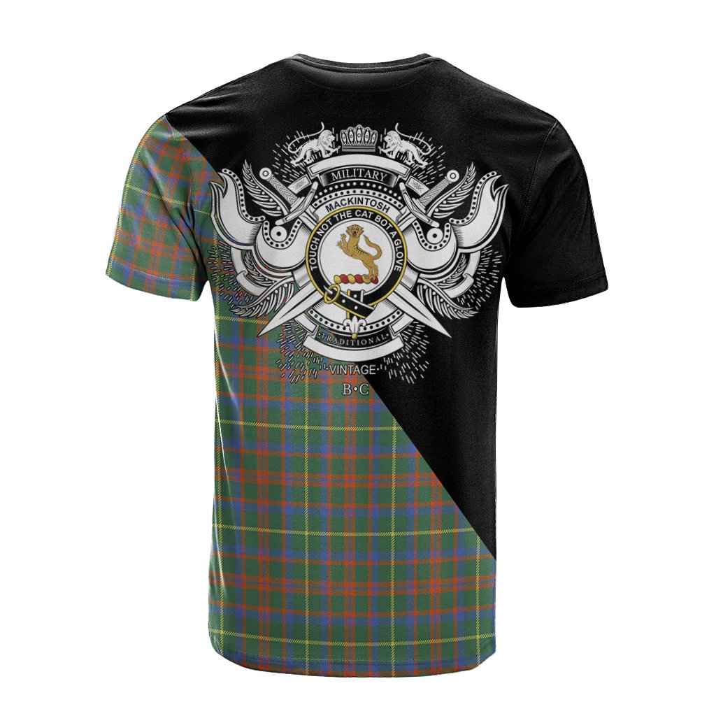 MacKintosh Hunting Ancient Tartan - Military T-Shirt