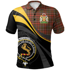 MacKintosh Hunting Weathered Tartan Polo Shirt - Royal Coat Of Arms Style