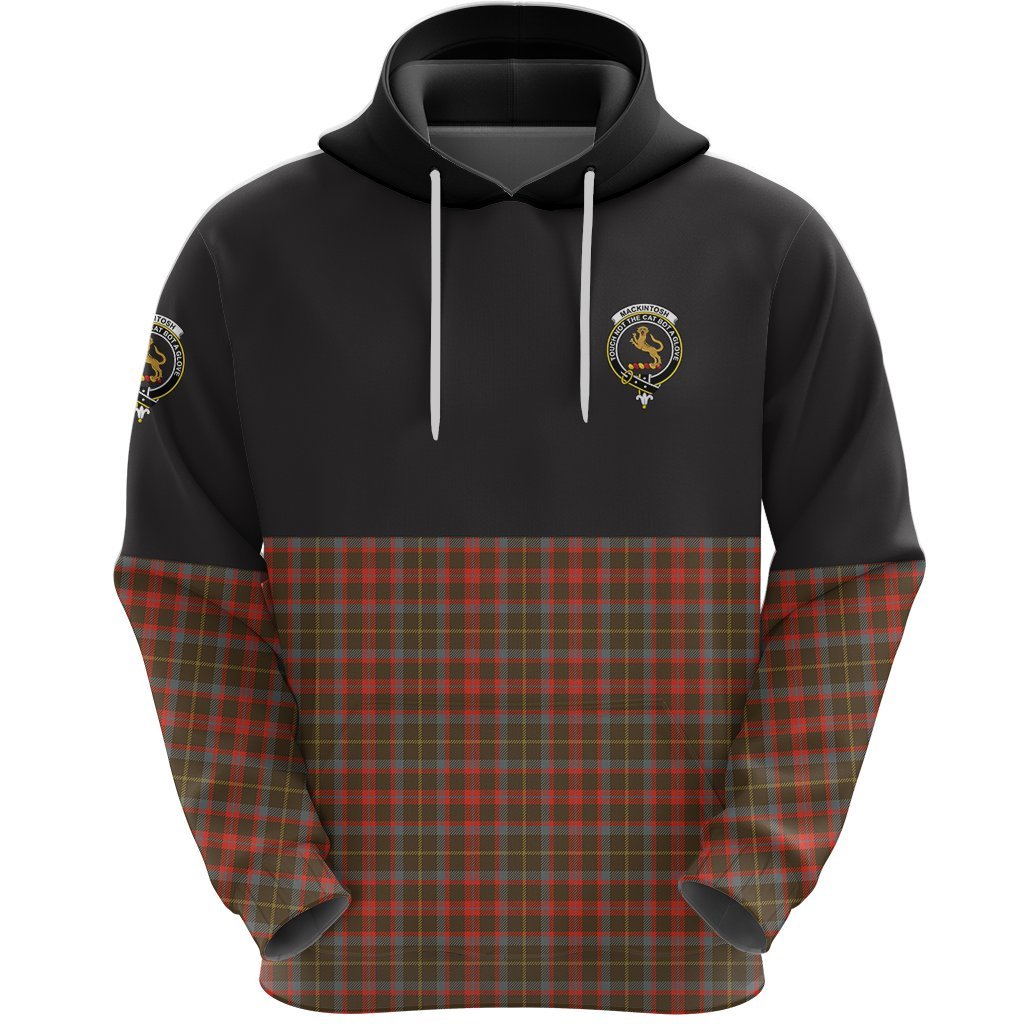 MacKintosh Hunting Weathered Clan Half Of Tartan Hoodie