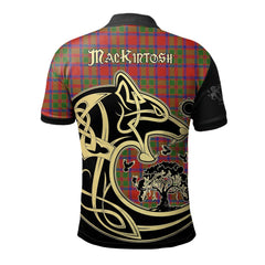 MacKintosh Modern Tartan Polo Shirt Viking Wolf