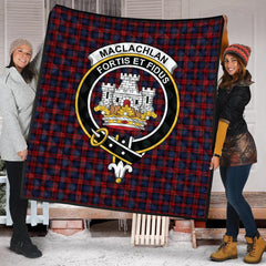 MacLachlan Tartan Crest Quilt