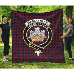 MacLachlan Tartan Crest Quilt