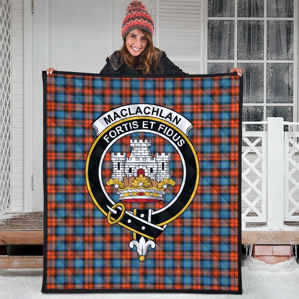 MacLachlan Ancient Tartan Crest Quilt