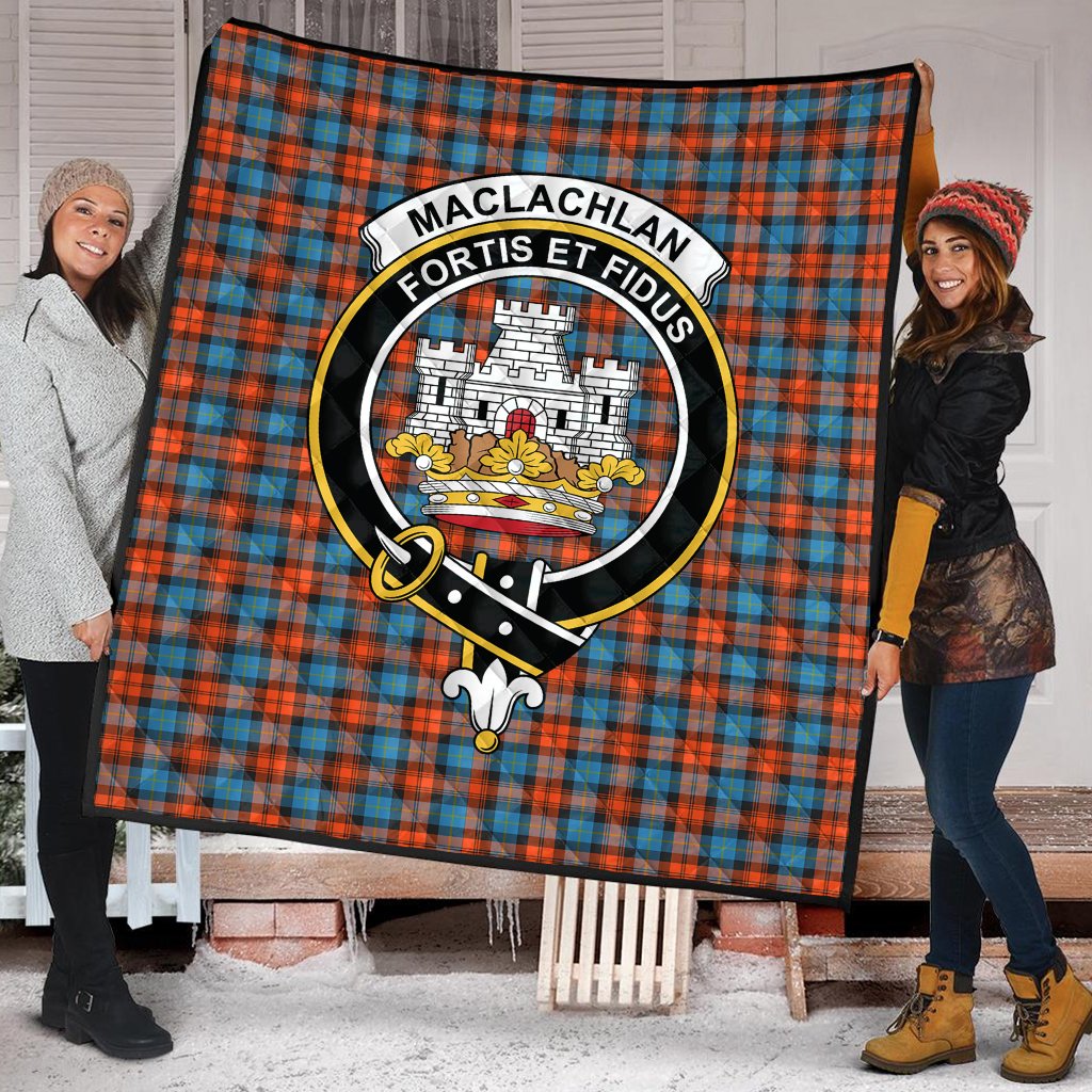 MacLachlan Ancient Tartan Crest Quilt