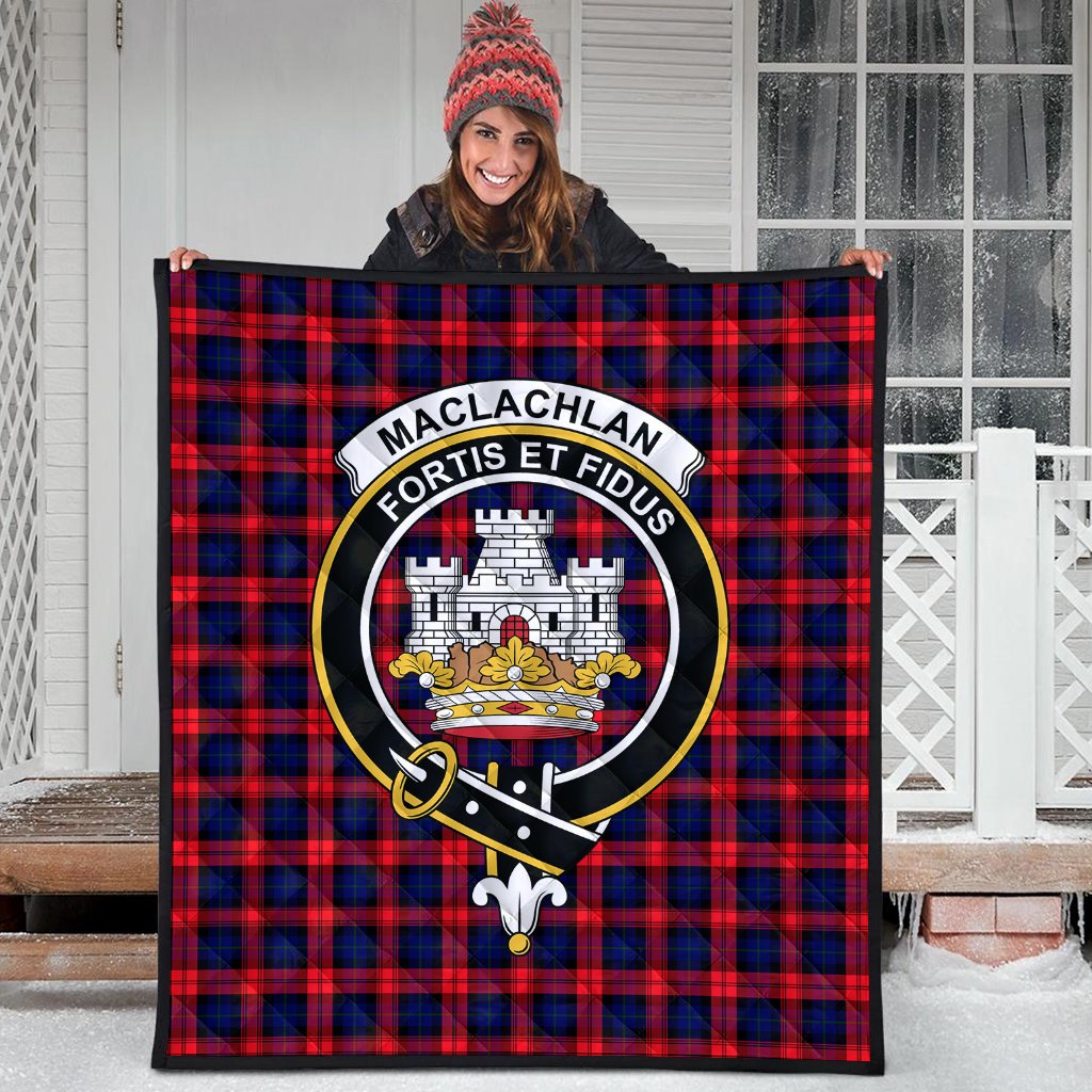 MacLachlan Modern Tartan Crest Quilt