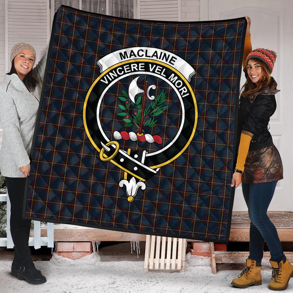 MacLaine of Lochbuie Hunting Tartan Crest Quilt