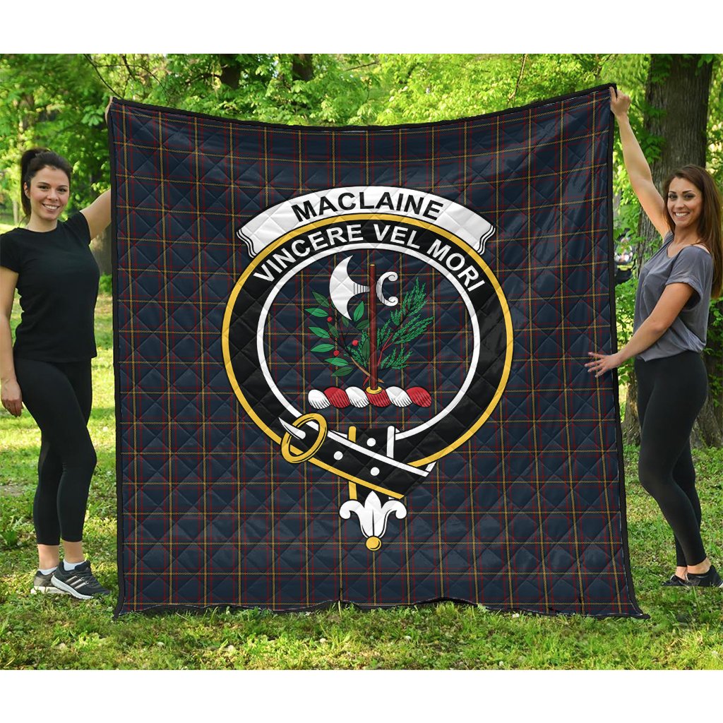 MacLaine of Lochbuie Hunting Tartan Crest Quilt