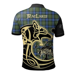 MacLaren Ancient Tartan Polo Shirt Viking Wolf