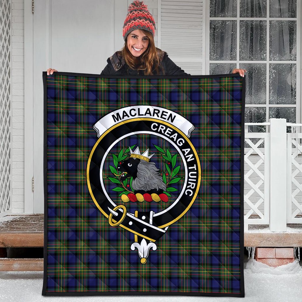 MacLaren Modern Tartan Crest Quilt