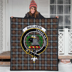 MacLaren Weathered Tartan Crest Quilt