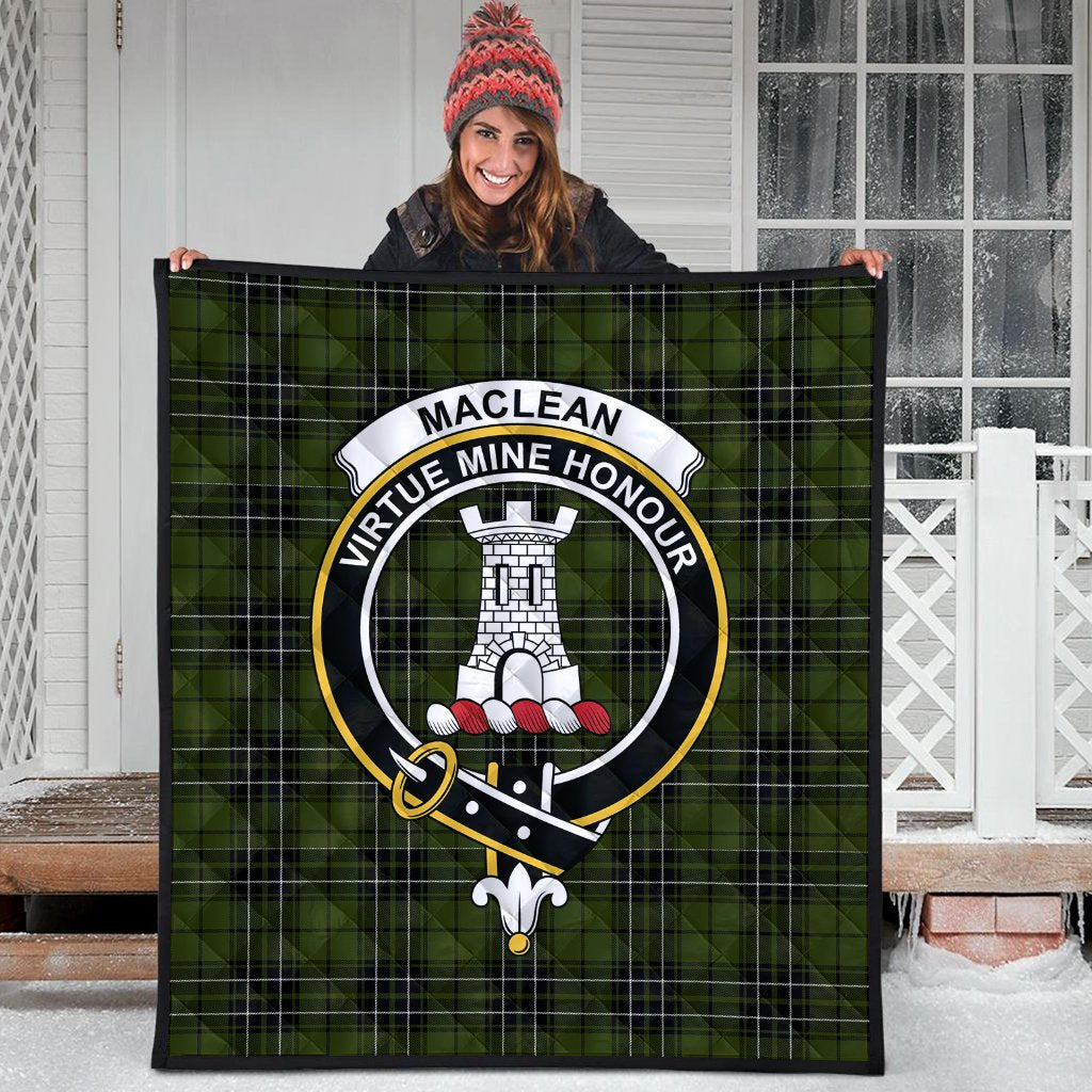 MacLean Hunting Tartan Crest Quilt