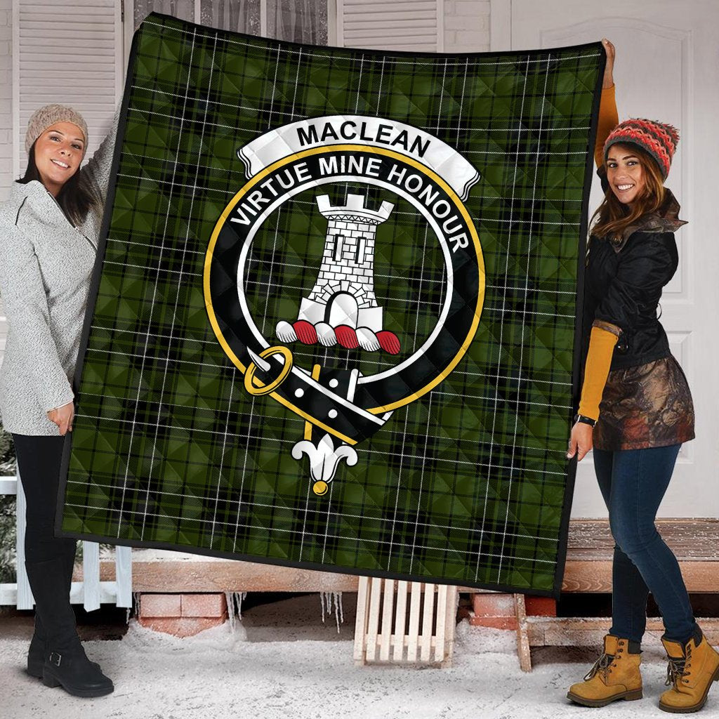 MacLean Hunting Tartan Crest Quilt