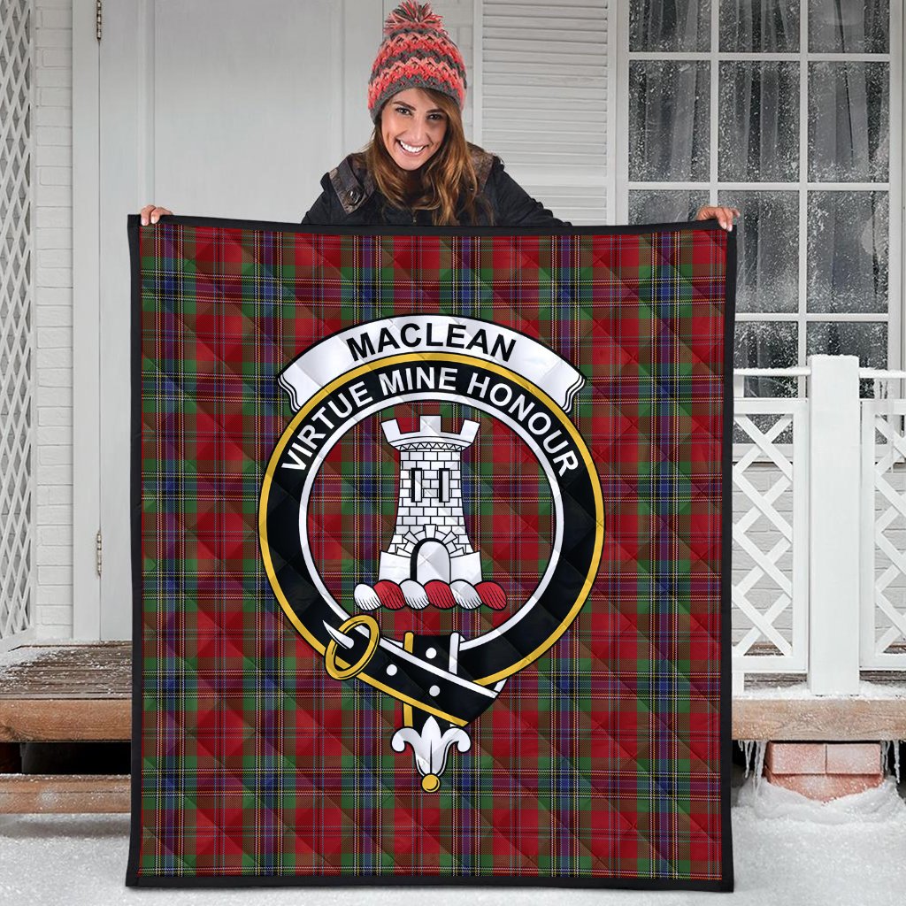 MacLean of Duart Tartan Crest Quilt