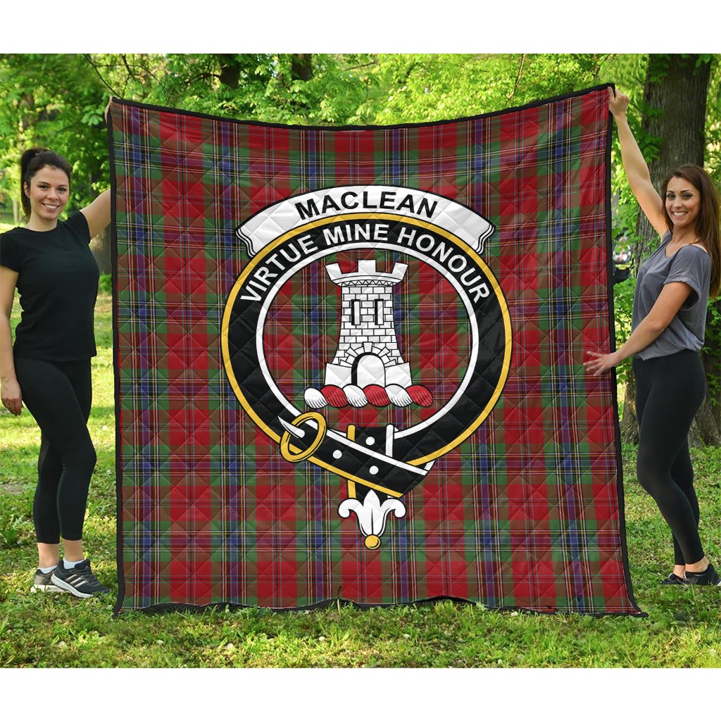 MacLean of Duart Tartan Crest Quilt