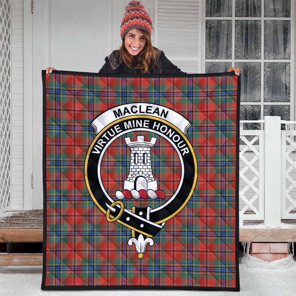 MacLean of Duart Ancient Tartan Crest Quilt