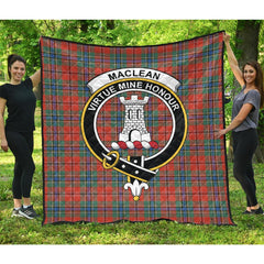 MacLean of Duart Ancient Tartan Crest Quilt