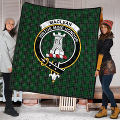 MacLean of Duart Hunting Tartan Crest Quilt