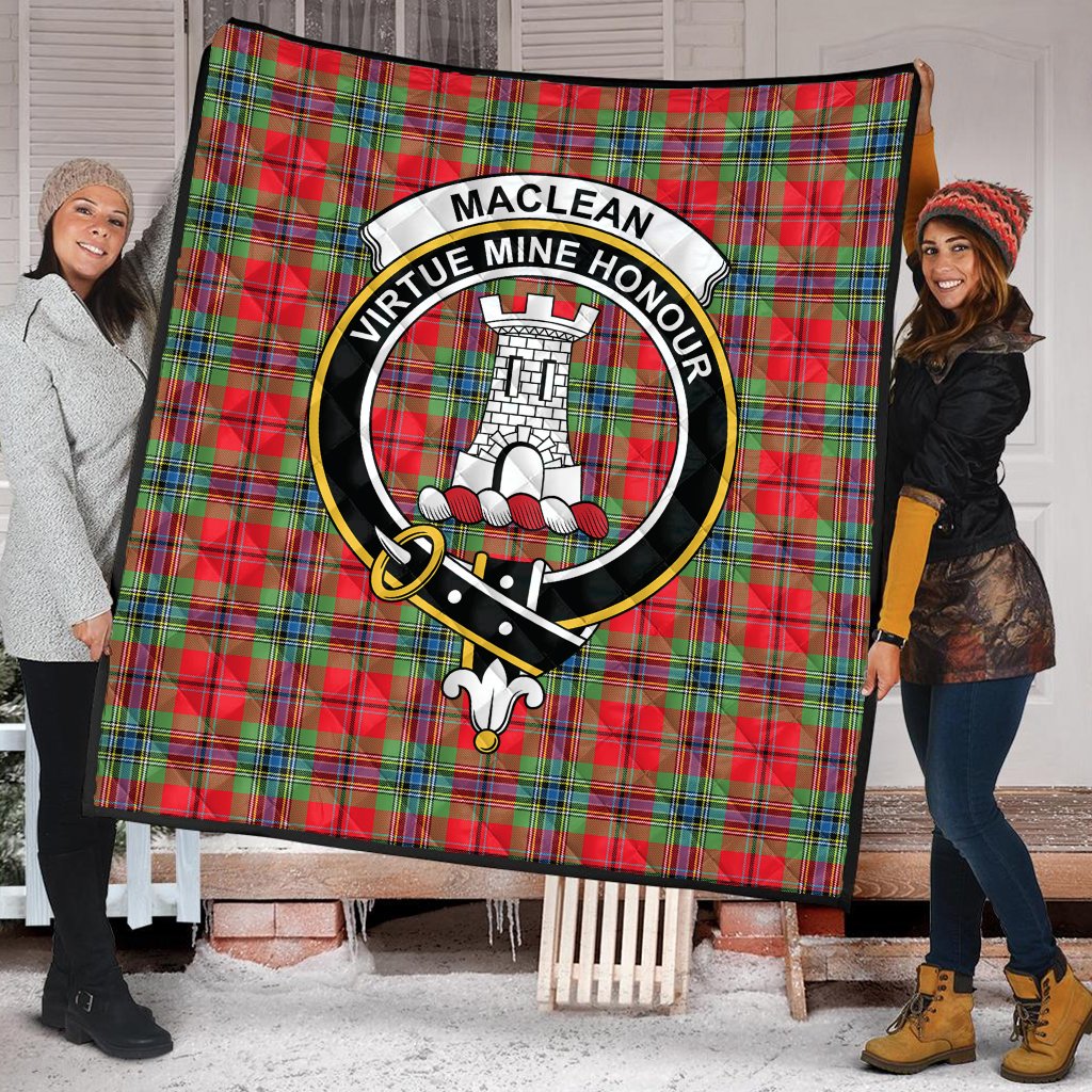 MacLean of Duart Modern Tartan Crest Quilt