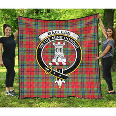 MacLean of Duart Modern Tartan Crest Quilt