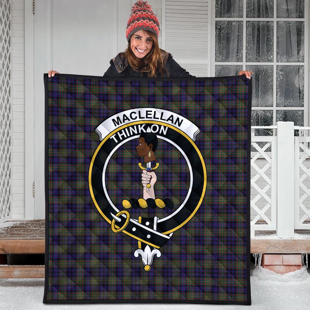 MacLellan Tartan Crest Quilt