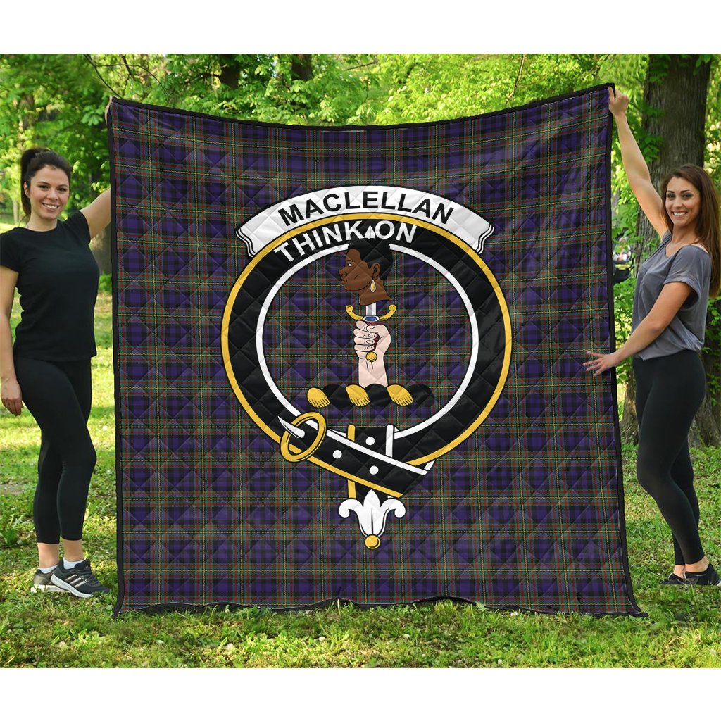 MacLellan Tartan Crest Quilt